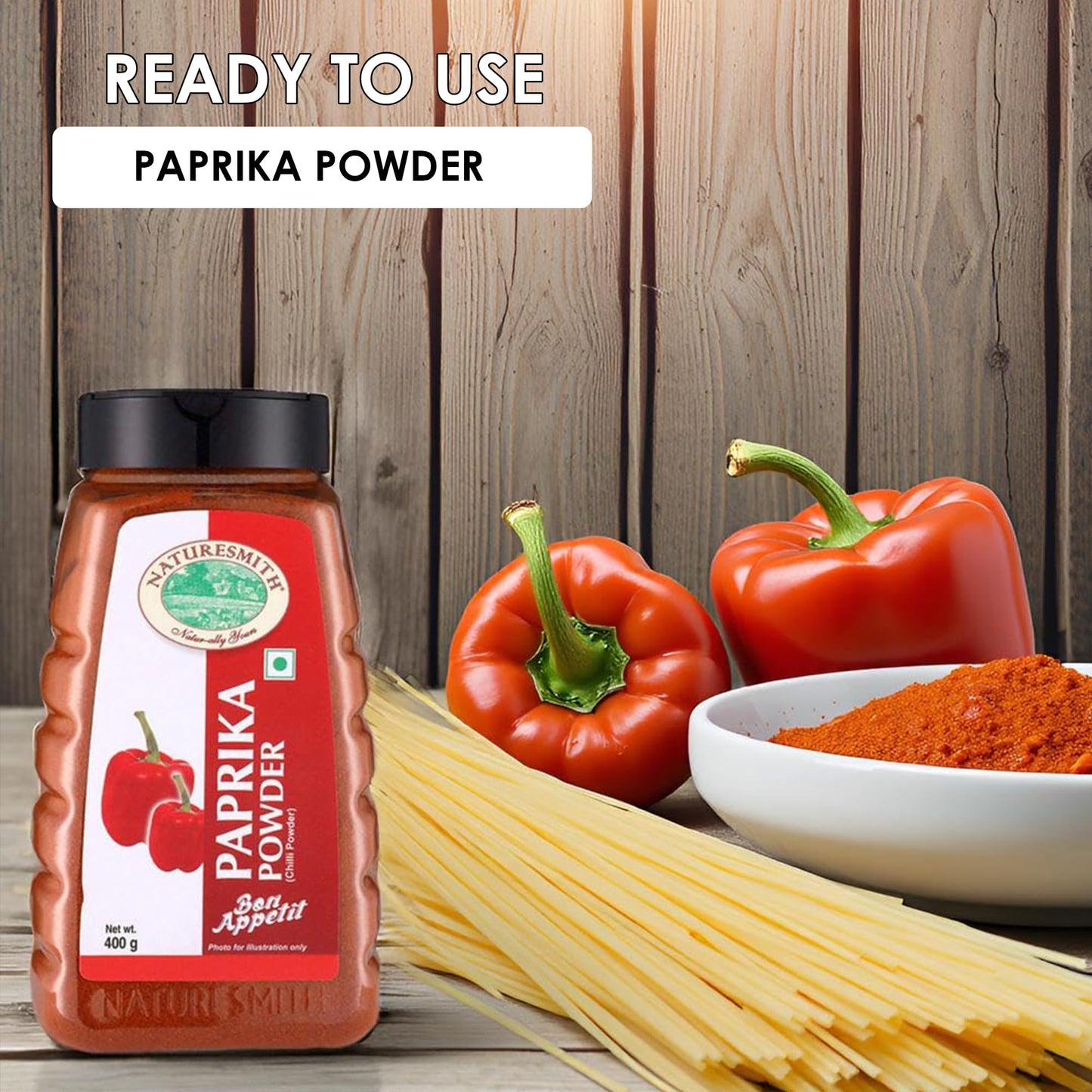 NATURESMITH PAPRIKA POWDER-400g || BIG JAR READY TO USE ||