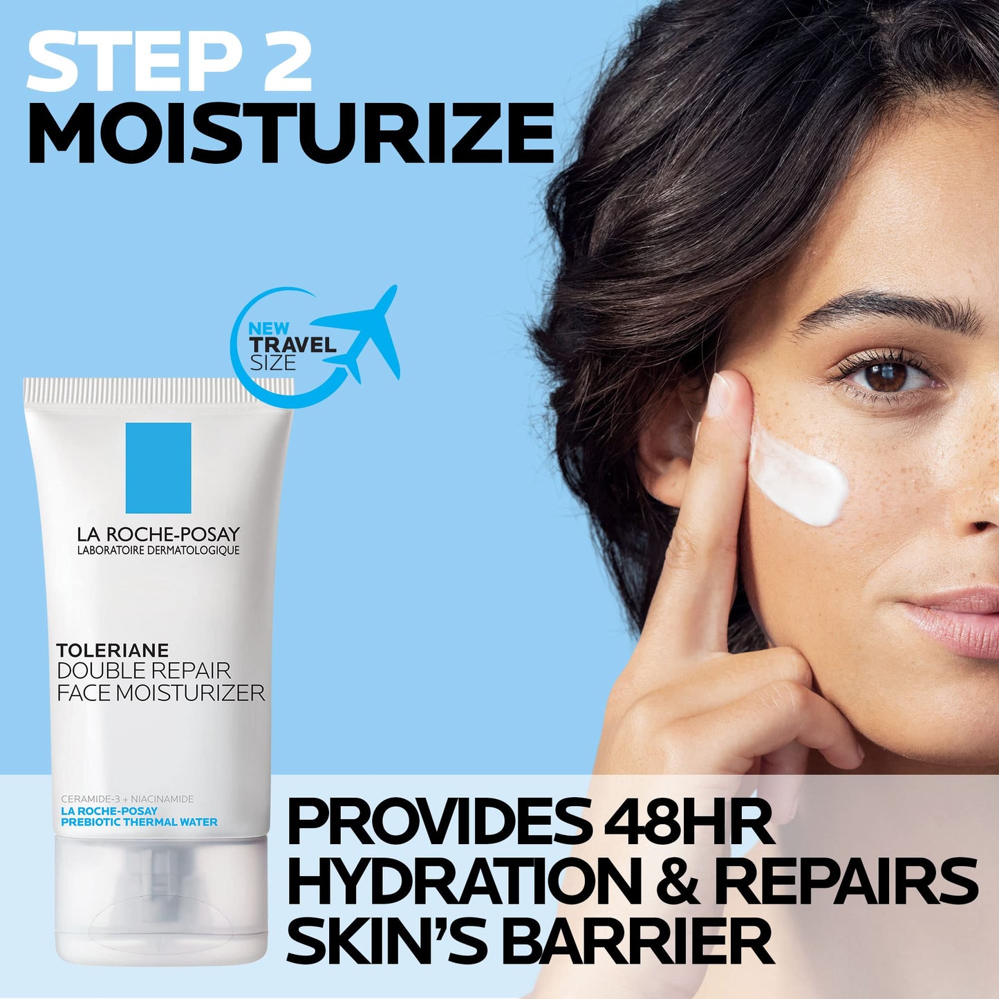 La Roche-Posay Toleriane Hydrating Gentle Face Cleanser with Niacinamide & Ceramides – Daily Hydrating Face Wash for Dry to Normal Sensitive Skin (Fragrance-Free)
