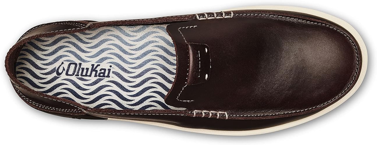 OLUKAI Kakaha Men’s Slip-On Leather Shoes – Comfort, Style & Versatile Wear