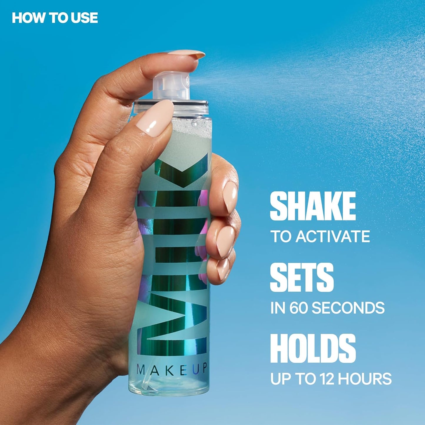 Milk Makeup Hydro Grip Set + Refresh Spray – Hydrating Setting Mist with Hyaluronic Acid & Blue Agave for 12HR Makeup Hold