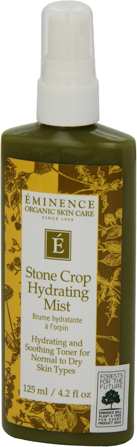 Eminence Organic Skincare Stone Crop Hydrating Mist – Alcohol-Free Facial Spray & Toner for All Skin Types, Refreshing & Moisturizing, 4.2 oz