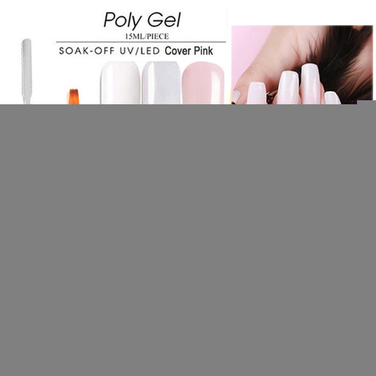 Kit de extensión de uñas DouborQ DIY: esmalte de gel, pinceles y pegatinas para uñas