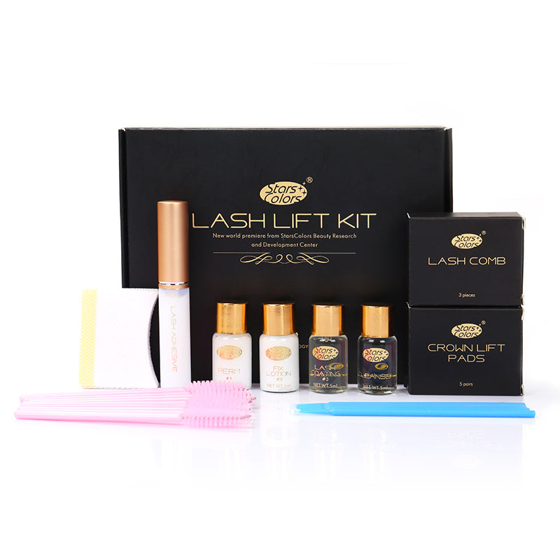 Stars Colors 5-Min Lash Lift Kit – Quick Eyelash Perm & Curling Kit for Salon/Home Use