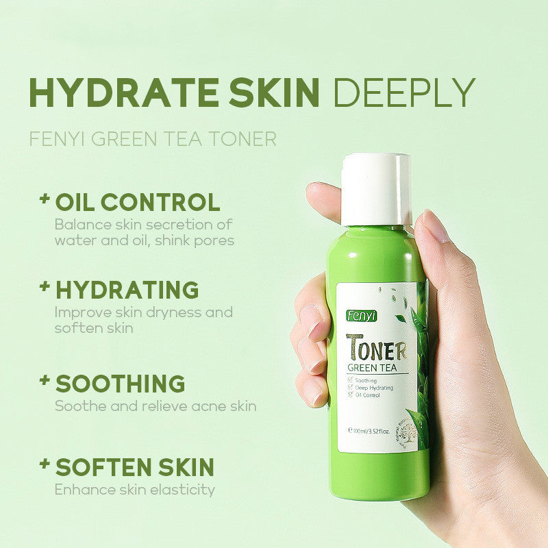 Tónico facial Fenyi de té verde (100 ml), bruma hidratante y refrescante para el cuidado de la piel