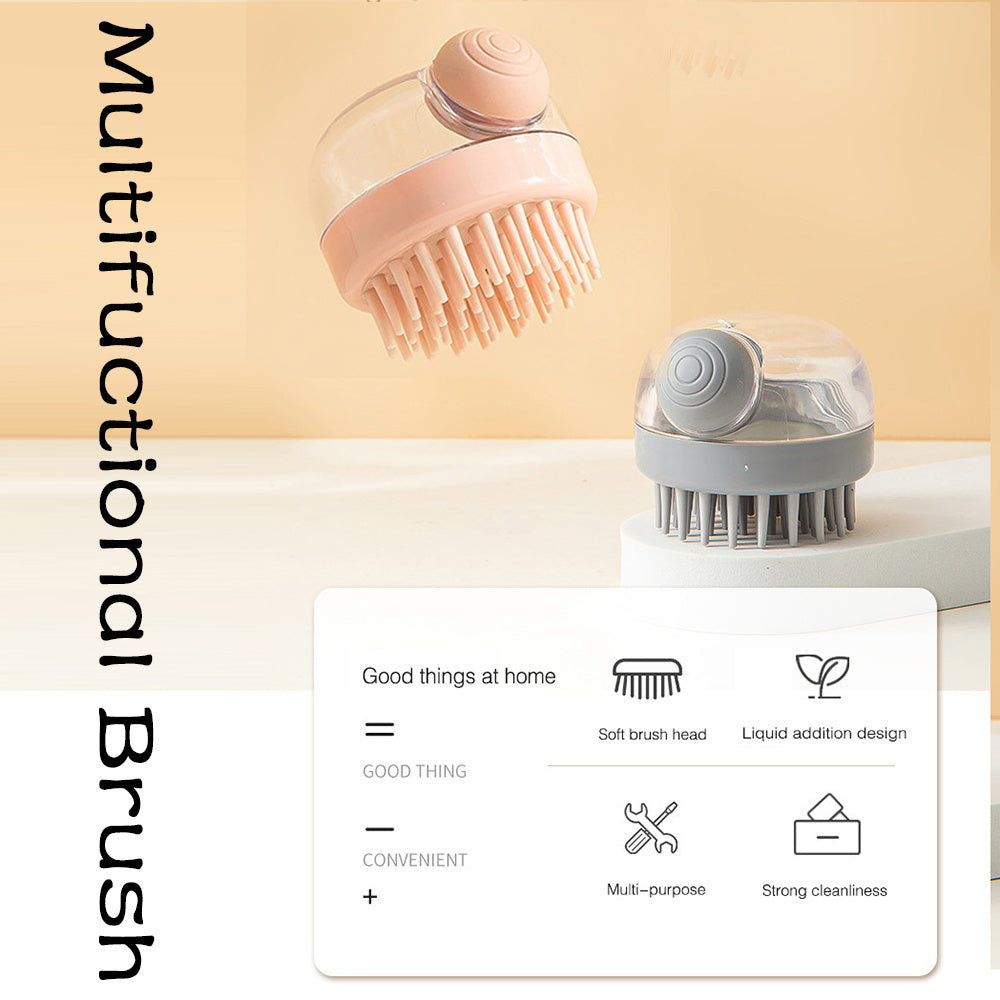 فرشاة شامبو وتدليك فروة الرأس من السيليكون من LuxuryGlow - فرشاة تنظيف الشعر المضادة للقشرة للرجال والنساء