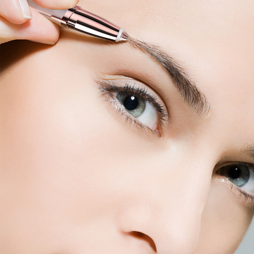 LuxuryGlow Flawless Electric Eyebrow Trimmer – Painless, Portable & LED Precision