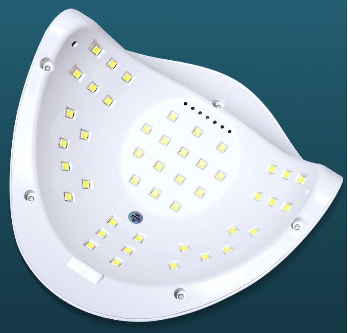 Lámpara de uñas UV LED LuxuryGlow de 120 W: secador de esmalte de gel de secado rápido con temporizador