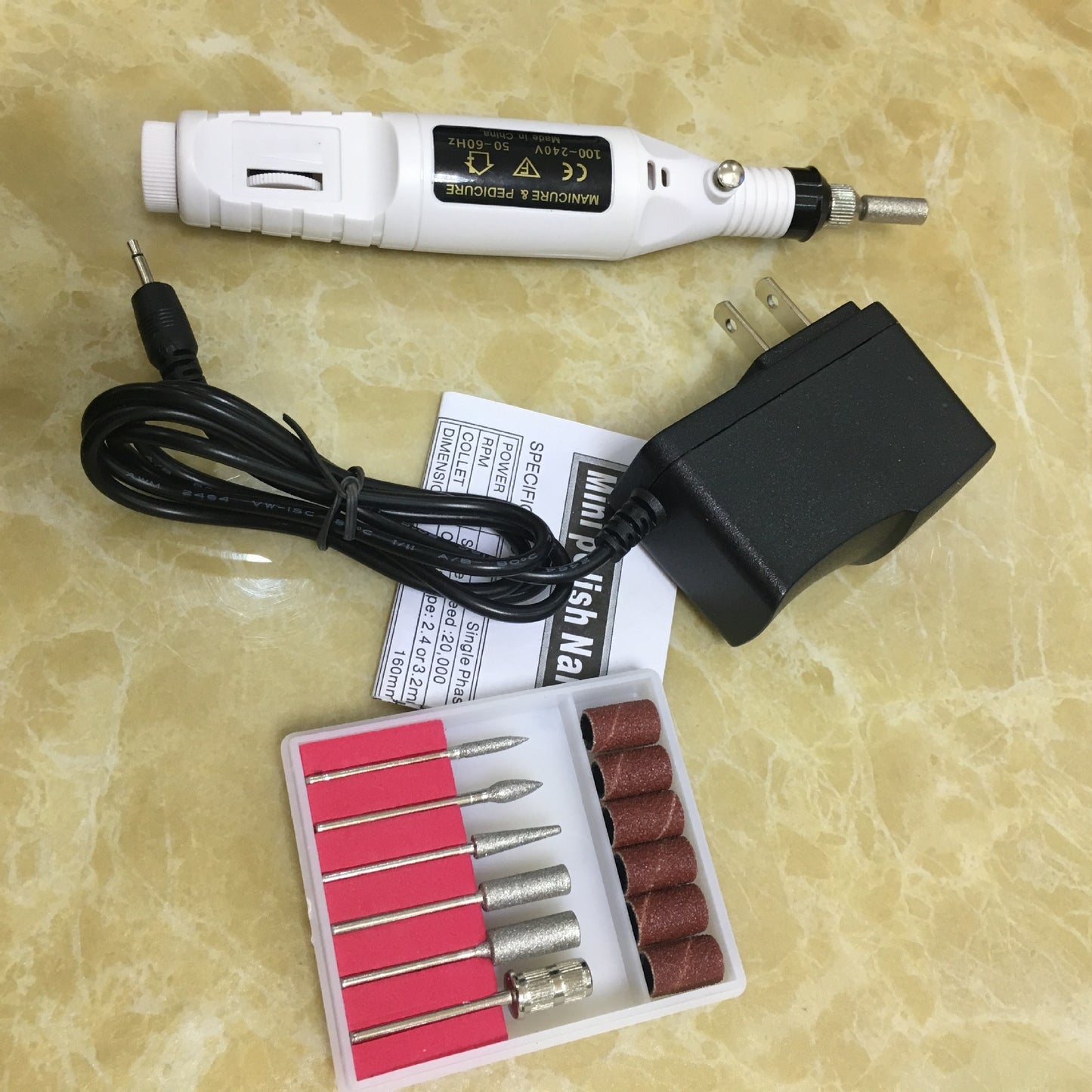 Taladro eléctrico de uñas LuxuryGlow: herramienta profesional para manicura y pedicura