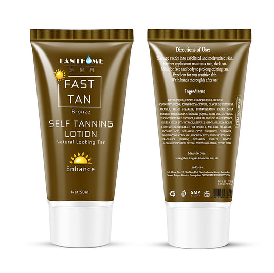 LANTHOME Natural Glow Tanning Cream – Body Bronzing Lotion for Radiant Skin (50ml)