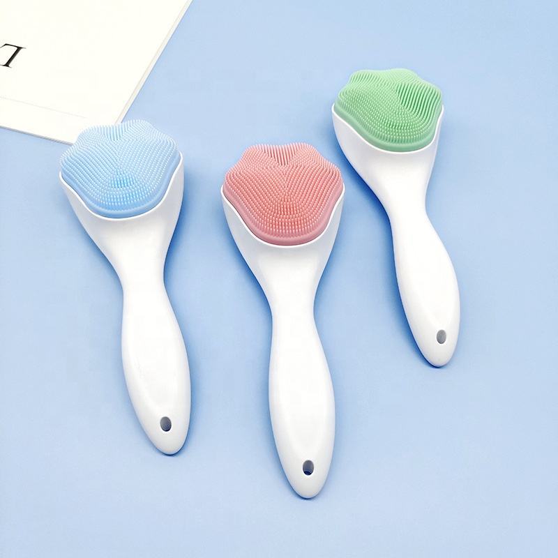 LuxuryGlow Silicone Face Scrubber Exfoliator – Soft Manual Brush for Sensitive Skin