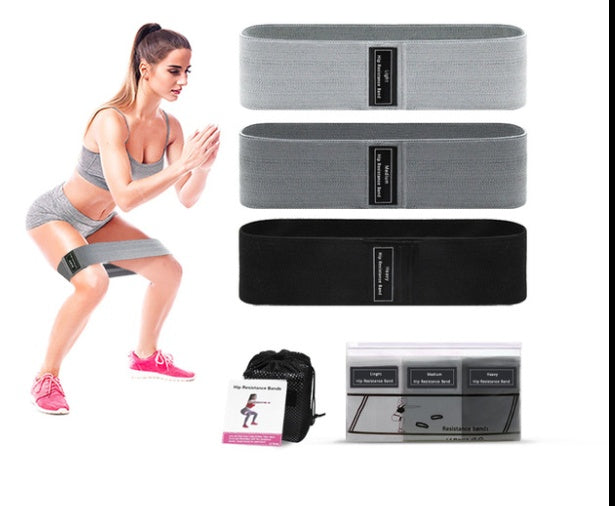 LuxuryGlow Fabric Resistance Bands Set – Non-Slip Booty Bands for Glutes & Legs