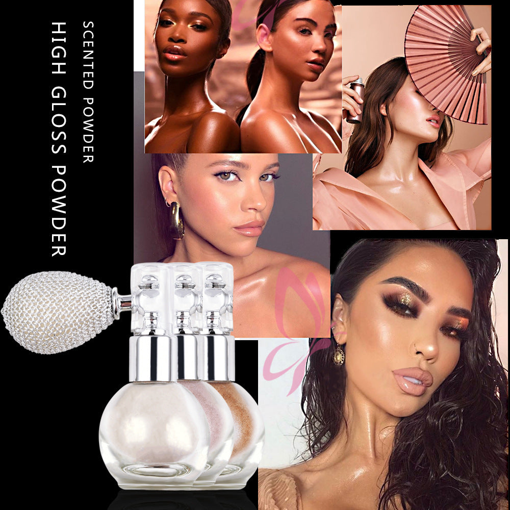 Iluminador en aerosol con brillo TEAYASON: polvos brillantes para rostro y cuerpo