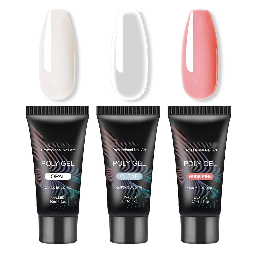 Gel para extensiones de uñas ROSALIND Crystal: fototerapia UV de larga duración (30 ml)