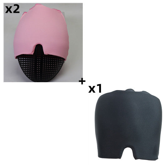 Mascarilla de gel frío LuxuryGlow 360° para aliviar el dolor de cabeza: gorro de compresa fría para migrañas y tensión ocular