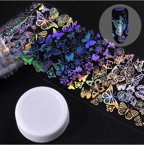 LuxuryGlow Starry Sky Nail Foil Tape – DIY Nail Art Sticker Roll (1 Meter)