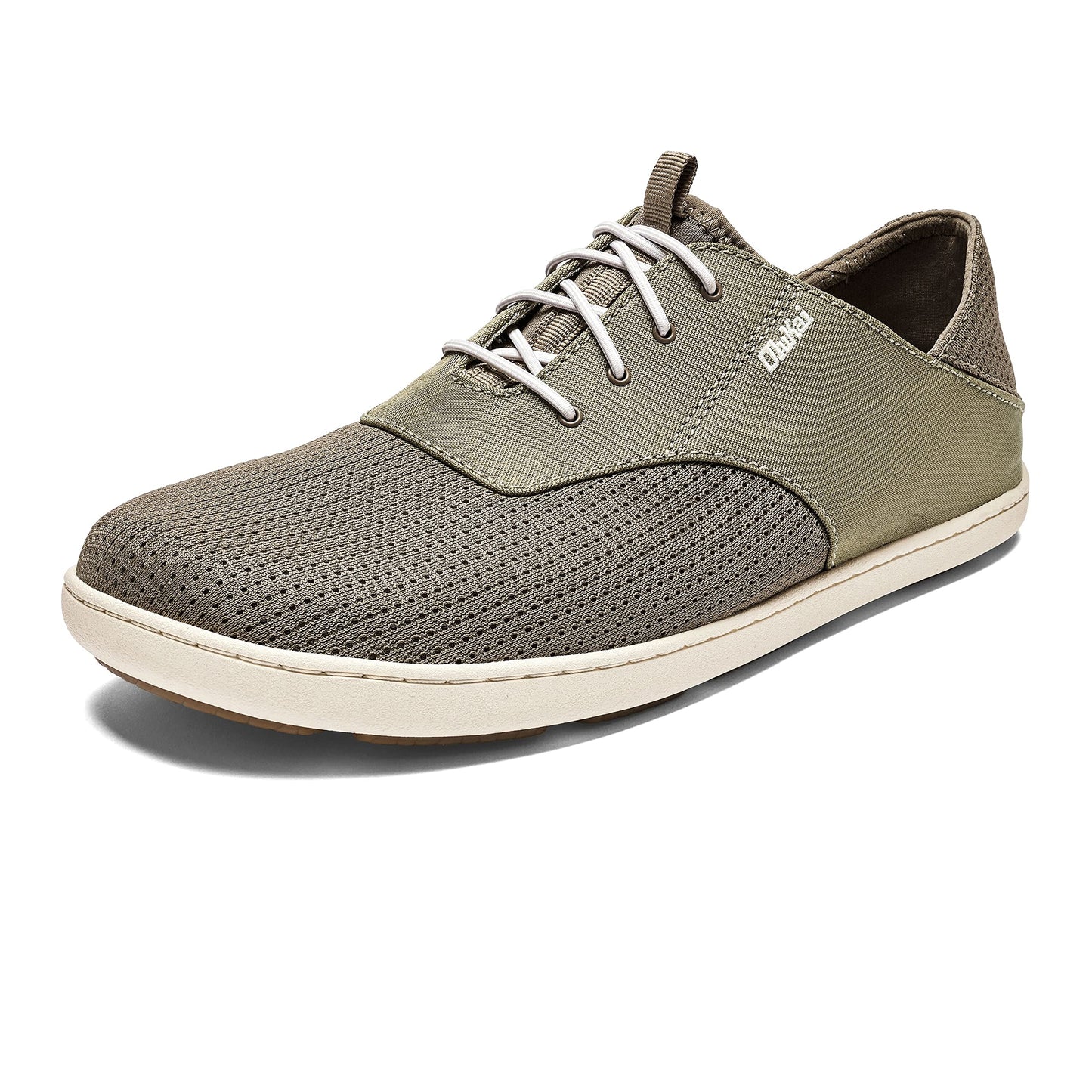 OLUKAI Nohea Moku Men's No Tie Boat Shoes, Breathable & Quick Dry Mesh, Effortless Design & Barefoot Wearability, All-Day Comfort & Support