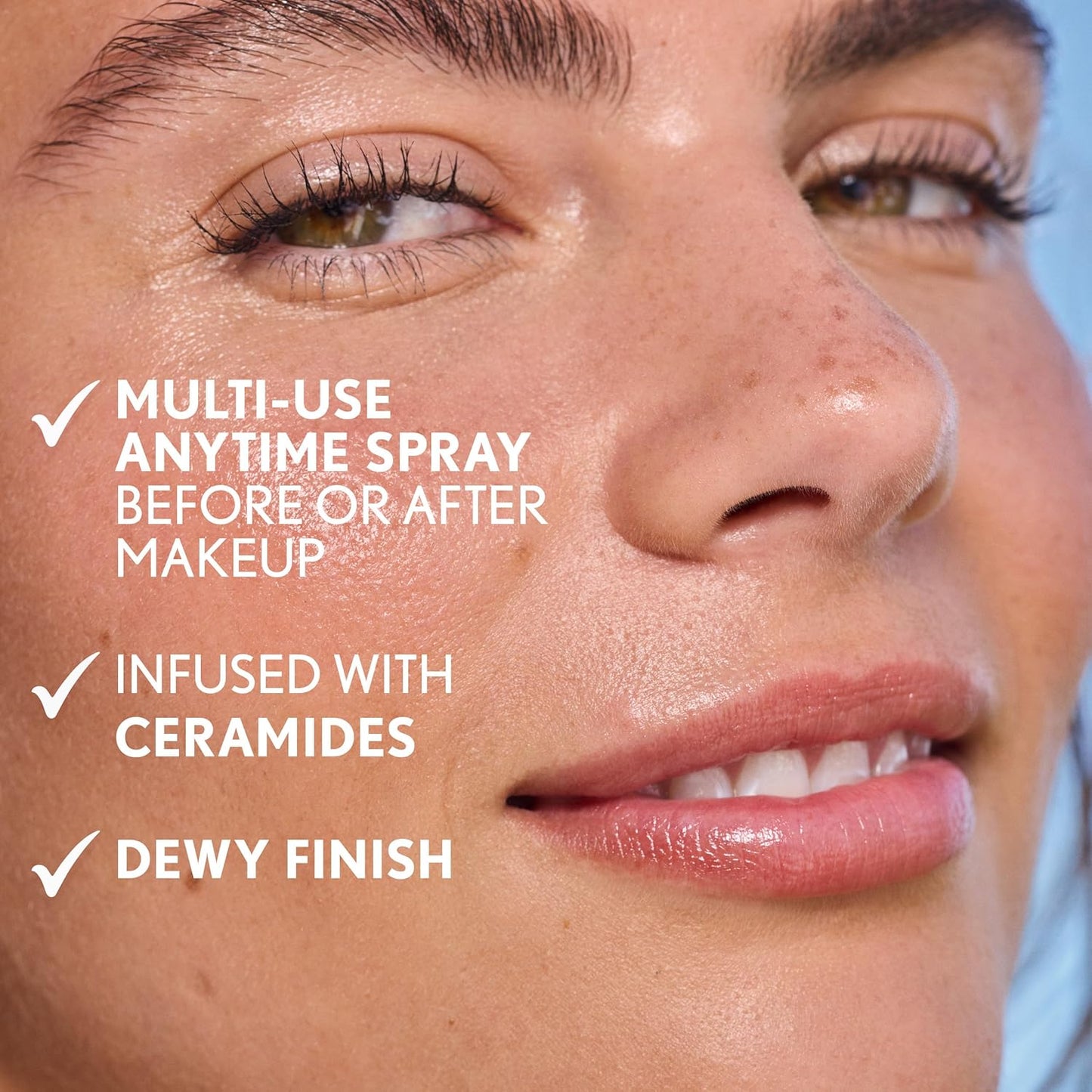 CoverGirl Clean Fresh Nourishing Milk Spray – Hydrating & Plumping Face Mist with Hyaluronic Acid & Ceramides – Primer + Refresh Dewy Finish – Vegan – 100ml