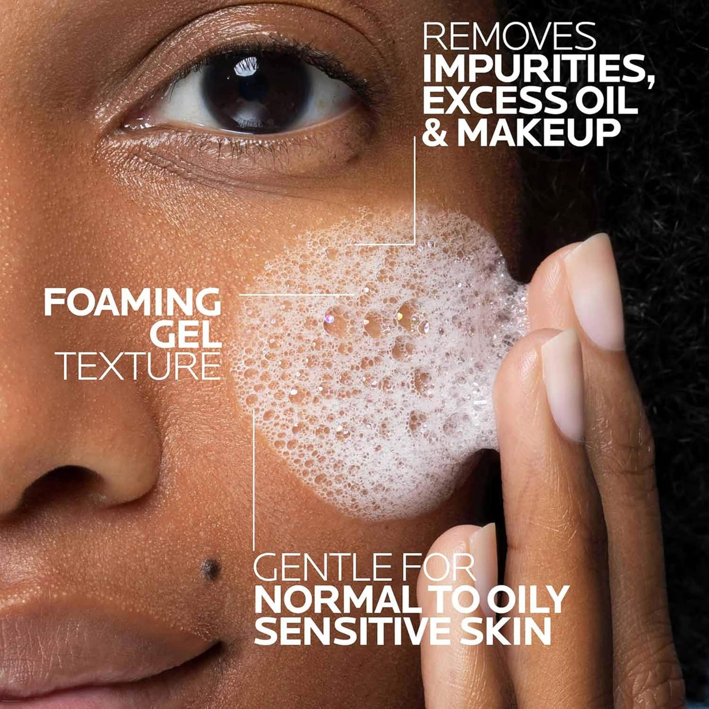 La Roche-Posay Toleriane Purifying Foaming Facial Cleanser – Oil-Free Face Wash with Niacinamide & Ceramides for Sensitive Skin, 400ml