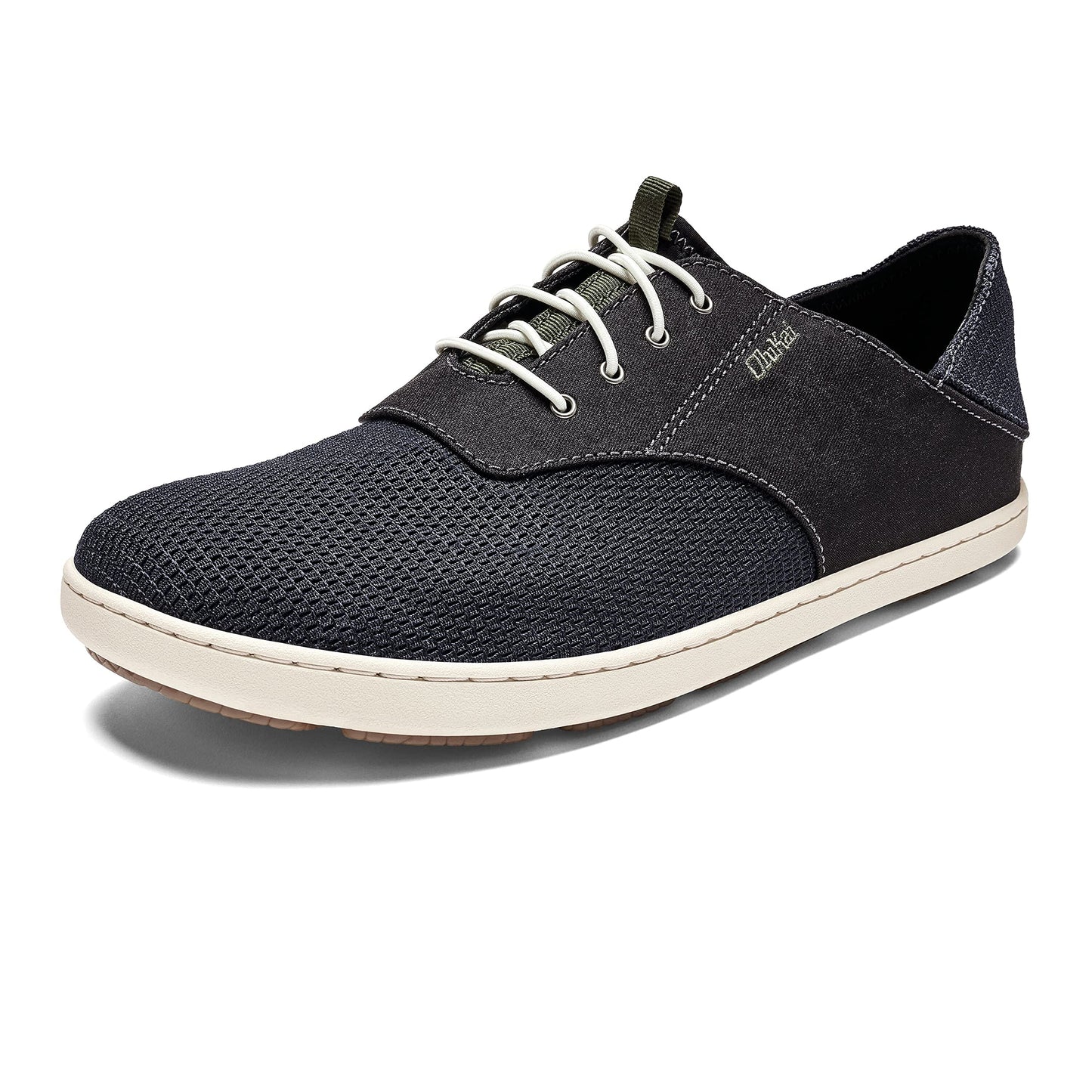 OLUKAI Nohea Moku Men's No Tie Boat Shoes, Breathable & Quick Dry Mesh, Effortless Design & Barefoot Wearability, All-Day Comfort & Support