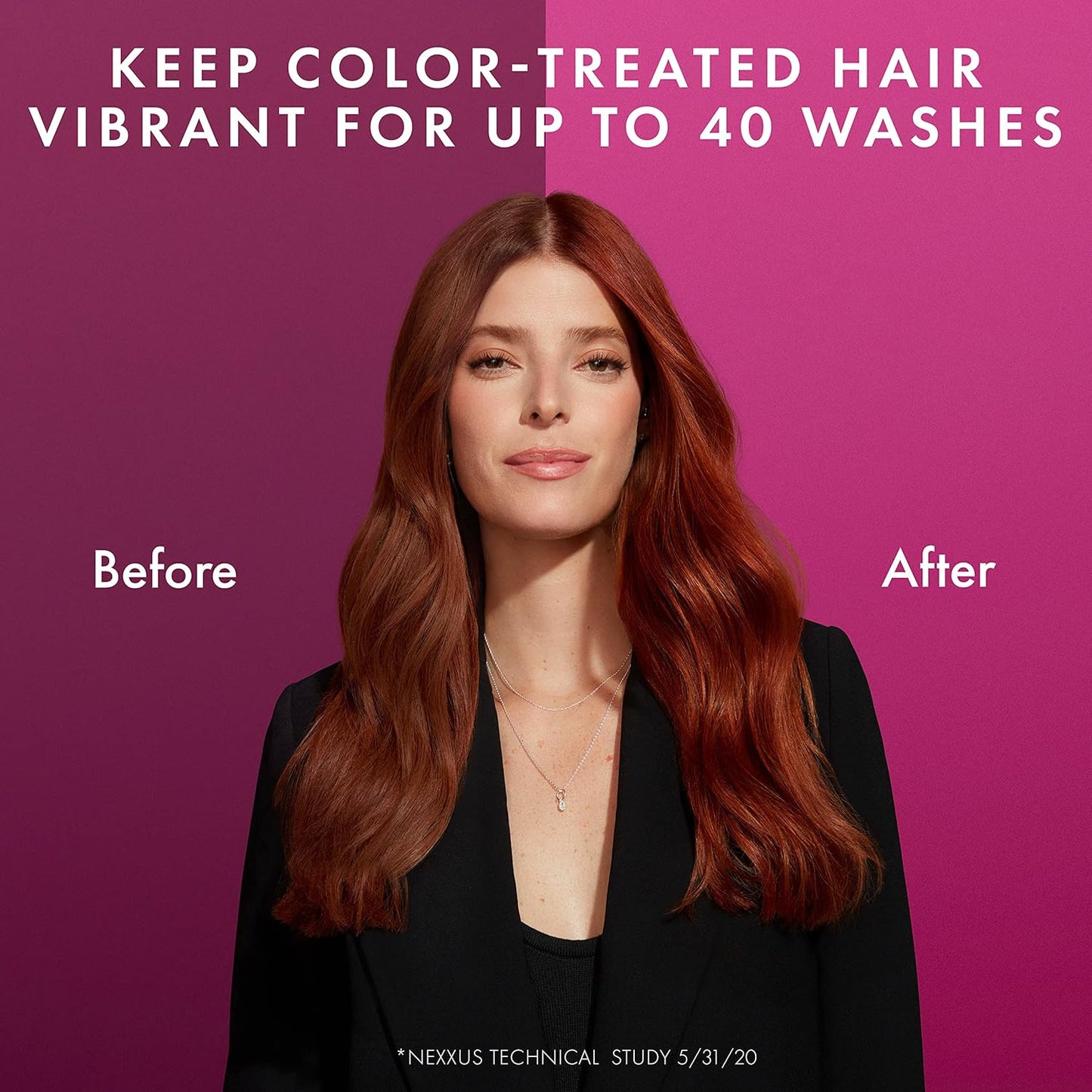 Nexxus Color Assure Sulfate-Free Shampoo with ProteinFusion – Enhances Vibrancy for Color-Treated Hair – Silicone-Free with Pump, 33.8 fl oz