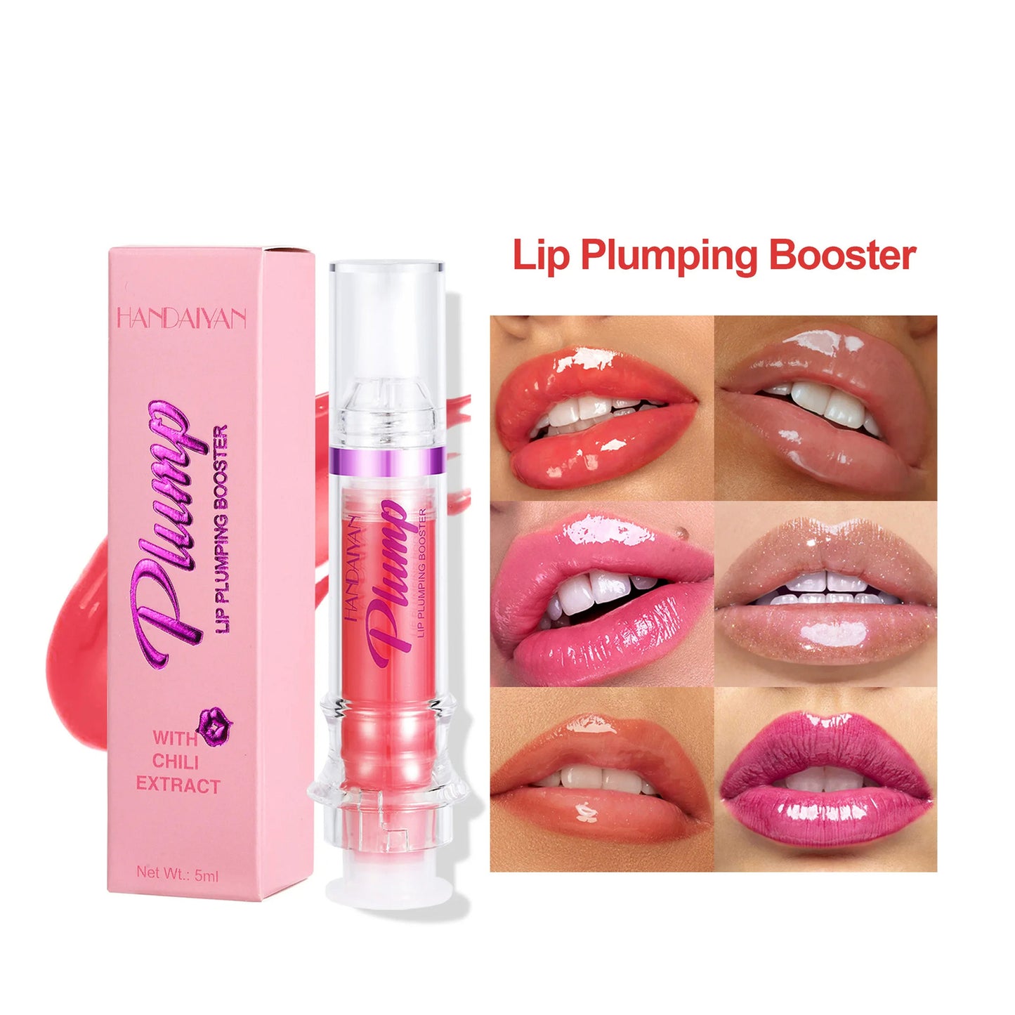 Mirror Shine Lip Gloss - Honey Moisture & Spicy Tint - LUXURY GLOW