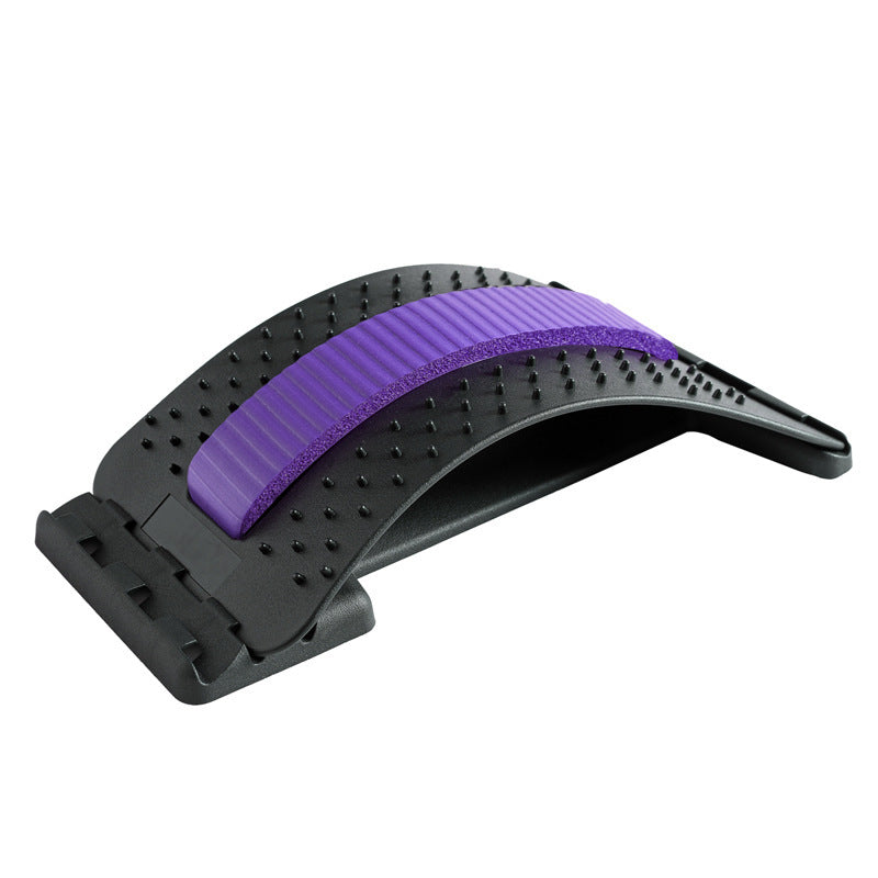 LuxuryGlow Adjustable Lumbar Back Stretcher with Acupressure for Pain Relief