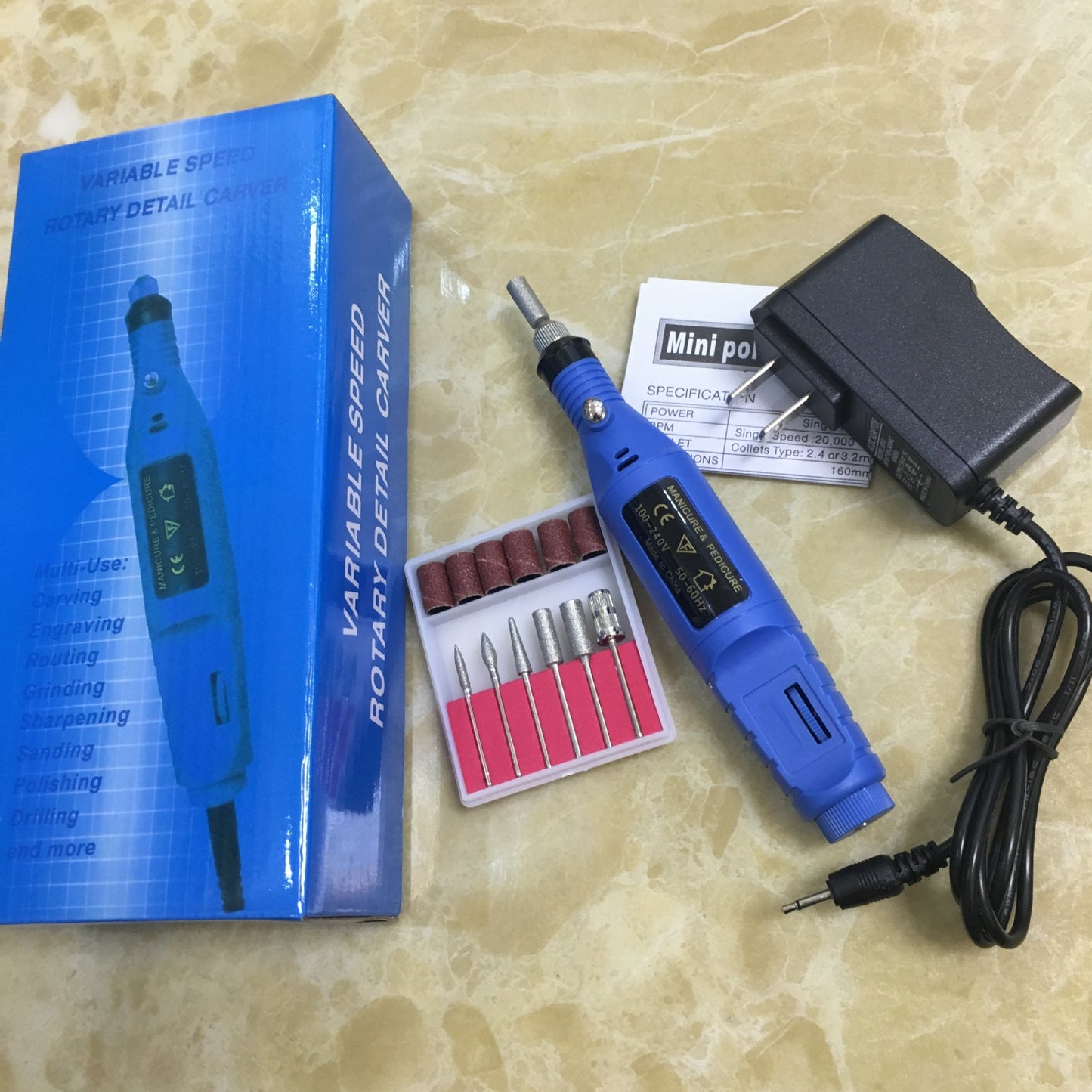 Taladro eléctrico de uñas LuxuryGlow: herramienta profesional para manicura y pedicura