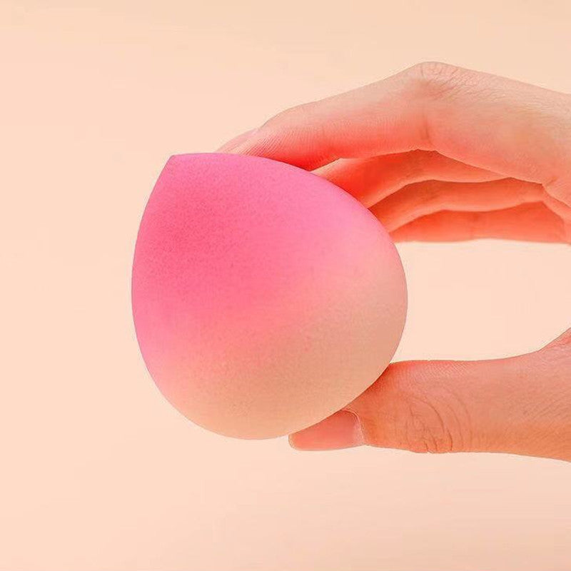 LuxuryGlow Super Soft Peach Makeup Sponge with Drying Rack – Wet & Dry Use