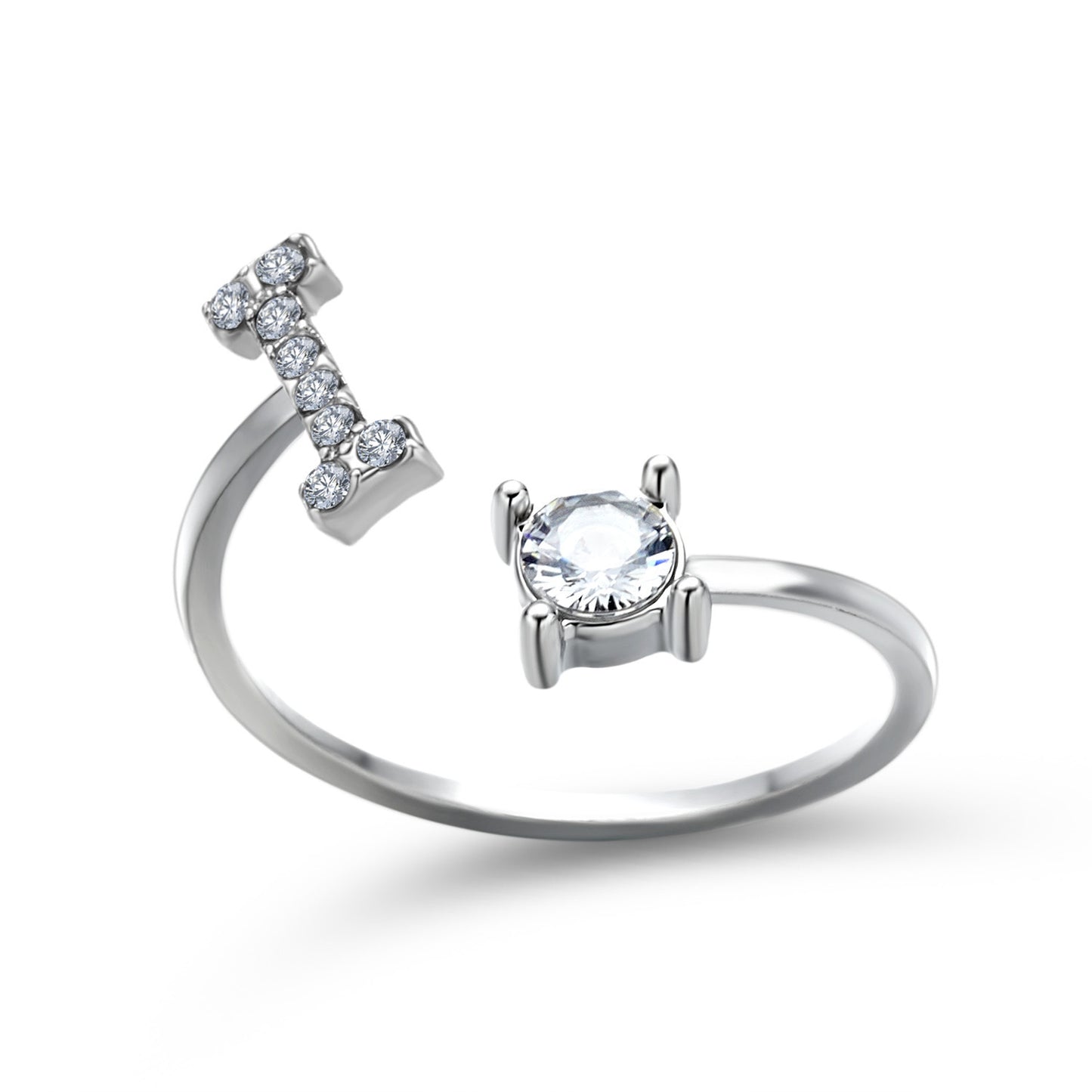 New Design Adjustable 26 Initial Letter Ring Fashion Jewelry For Women Simple Elegant Jewelry - LUXURY GLOW