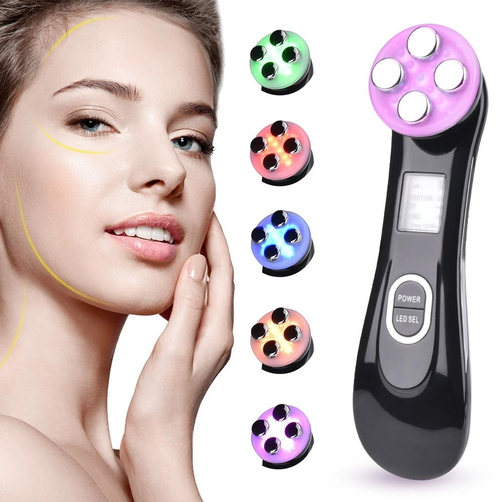 LuxuryGlow EMS RF Facial Rejuvenation Device – Skin Tightening & Anti-Aging Tool