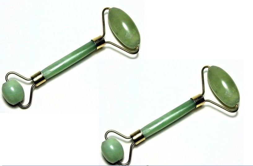 LuxuryGlow Natural Jade Facial Roller – Rejuvenating Beauty Massage Tool