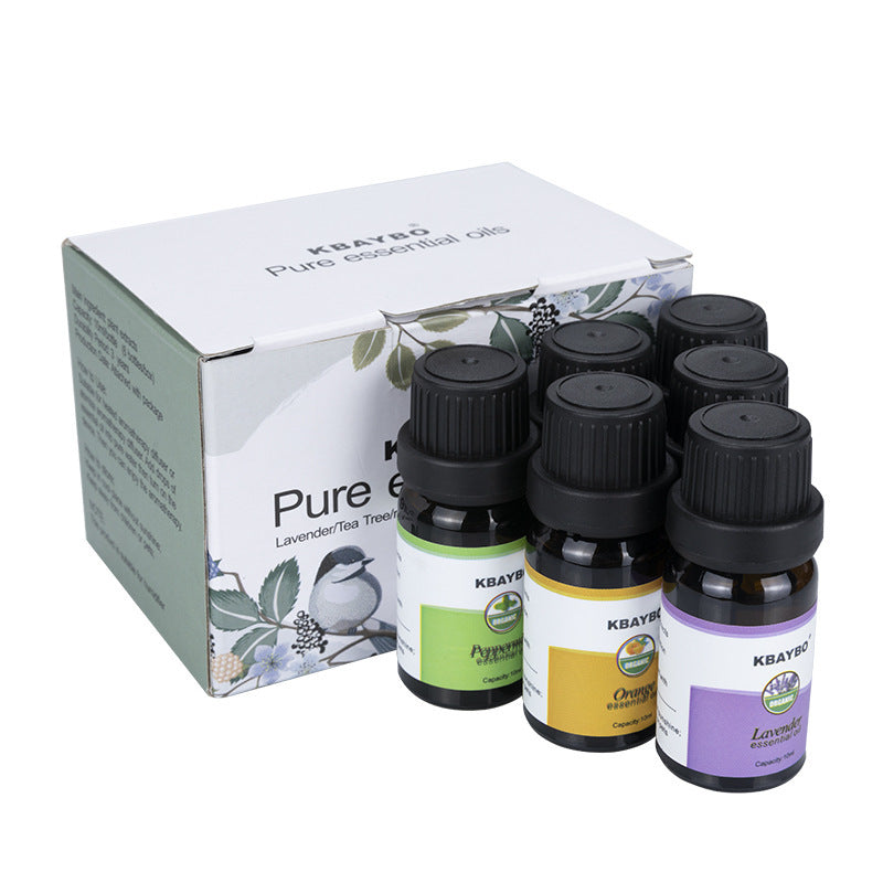KBAYBO Essential Oils 6-Piece Set – 100% Pure Aromatherapy Oils Kit (10ml Each)