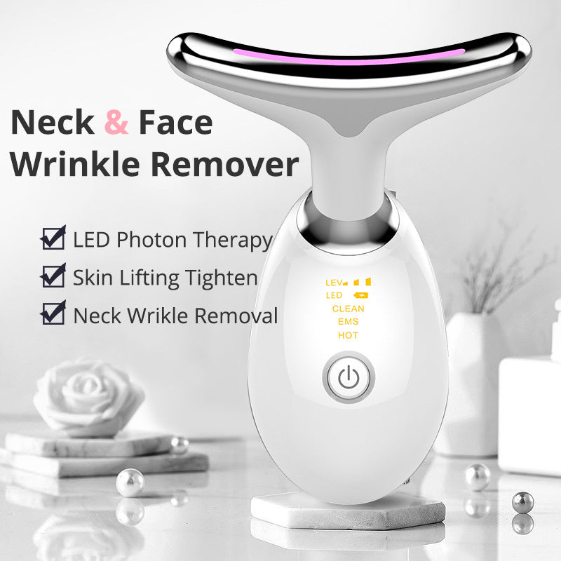 LuxuryGlow EMS Thermal Neck Tightening Massager – Anti-Wrinkle & Skin Lifting Device