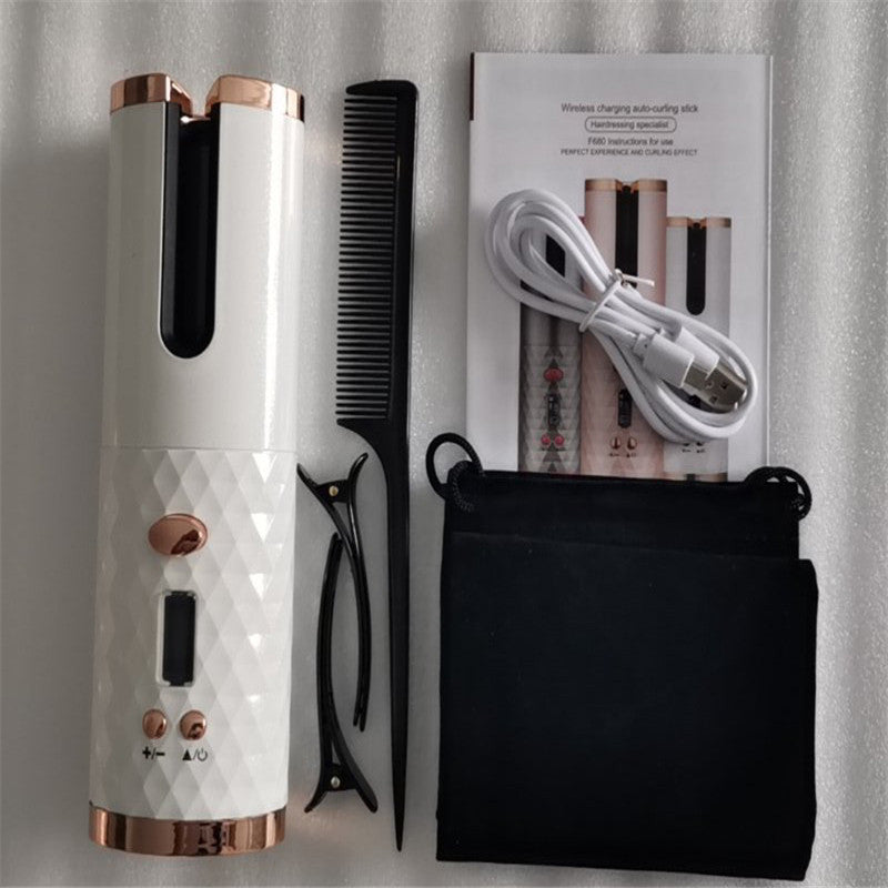 Benice Wireless Automatic Hair Curler – Cordless Rechargeable Rotating Iron