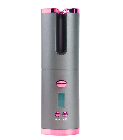 LuxuryGlow Cordless Automatic Hair Curler – Rechargeable Ceramic Curling Wand with LCD Display