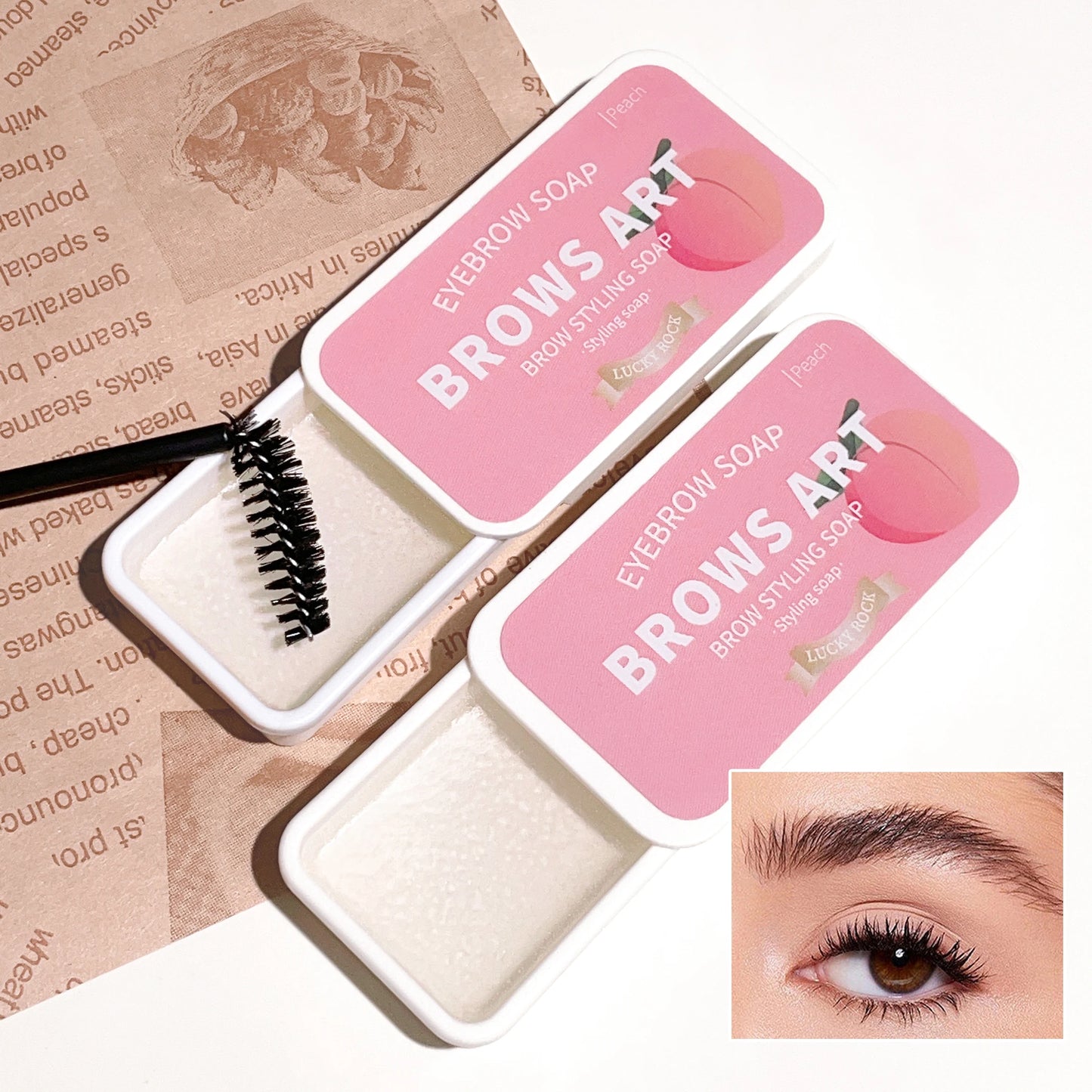 LuxuryGlow 4-Color Eyebrow Styling Wax – Waterproof, Natural Look & Long-Lasting Hold