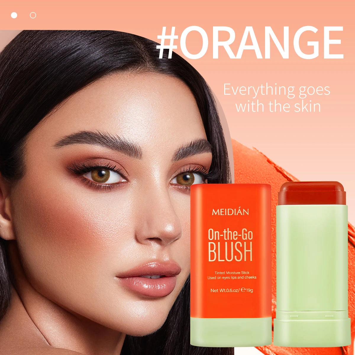 LuxuryGlow 3-in-1 Waterproof Blush Stick | Lipstick, Eyeshadow & Cheek Color