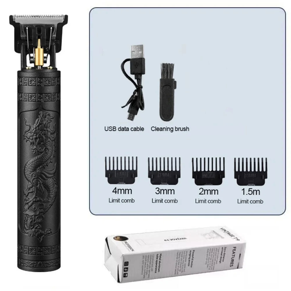 LuxuryGlow T9 USB Rechargeable Hair Clipper – Precision Beard & Hair Trimmer for Men