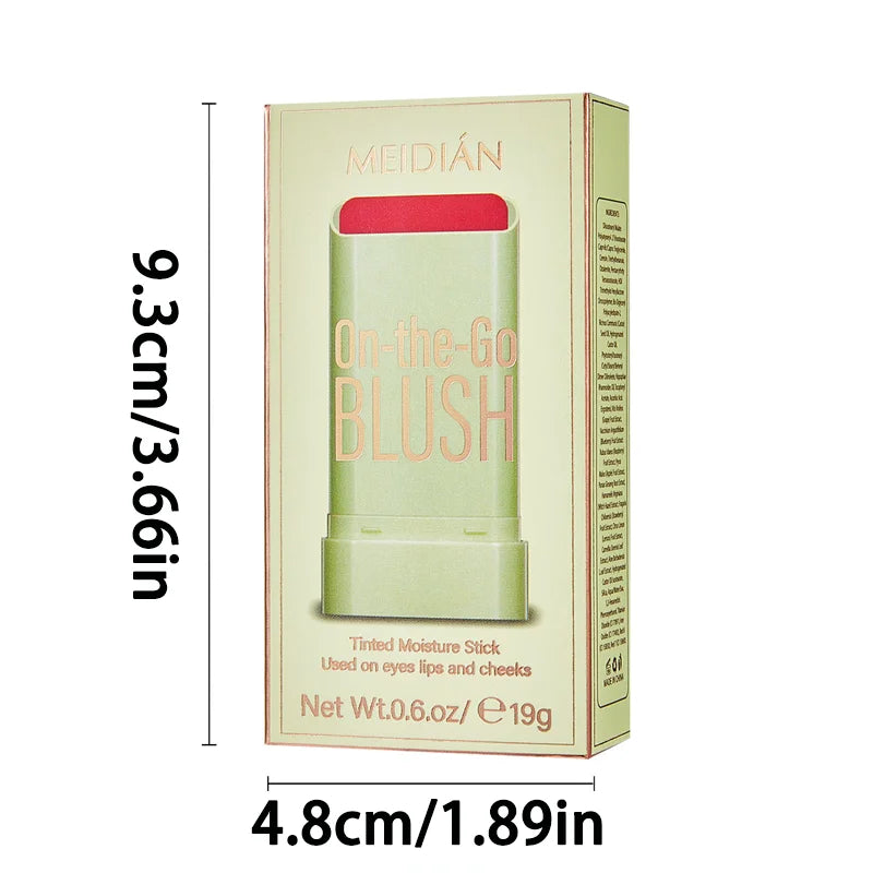 LuxuryGlow 3-in-1 Waterproof Blush Stick | Lipstick, Eyeshadow & Cheek Color