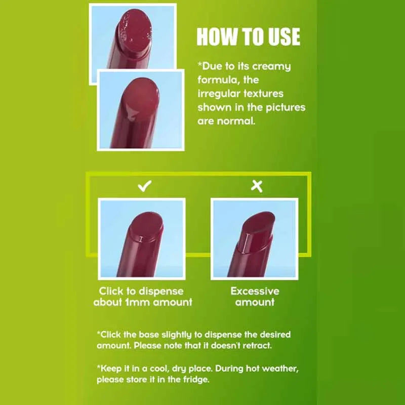 Brillo de labios MLSMILE Click: cuidado labial hidratante y duradero con brillo de espejo