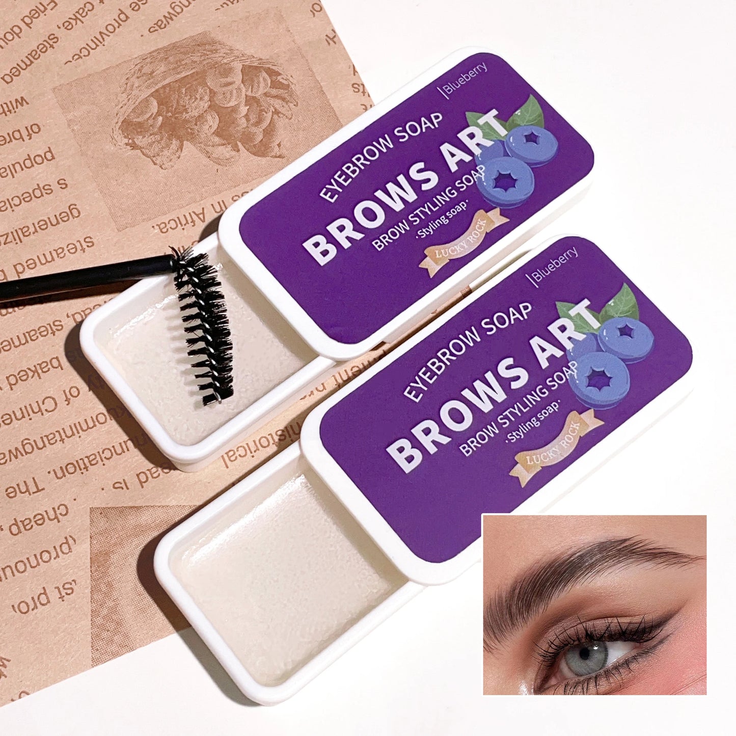 LuxuryGlow 4-Color Eyebrow Styling Wax – Waterproof, Natural Look & Long-Lasting Hold
