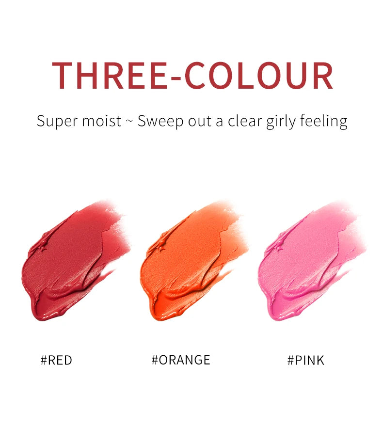 LuxuryGlow 3-in-1 Waterproof Blush Stick | Lipstick, Eyeshadow & Cheek Color