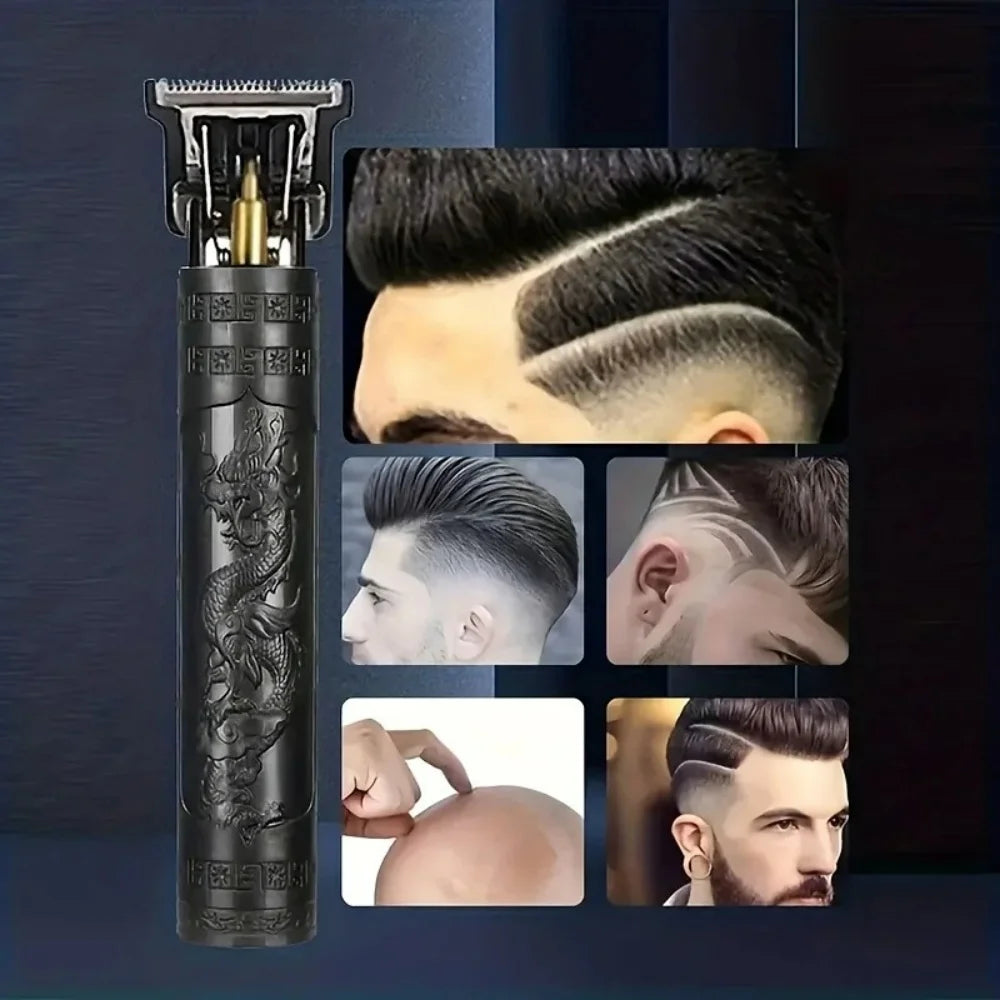LuxuryGlow T9 USB Rechargeable Hair Clipper – Precision Beard & Hair Trimmer for Men