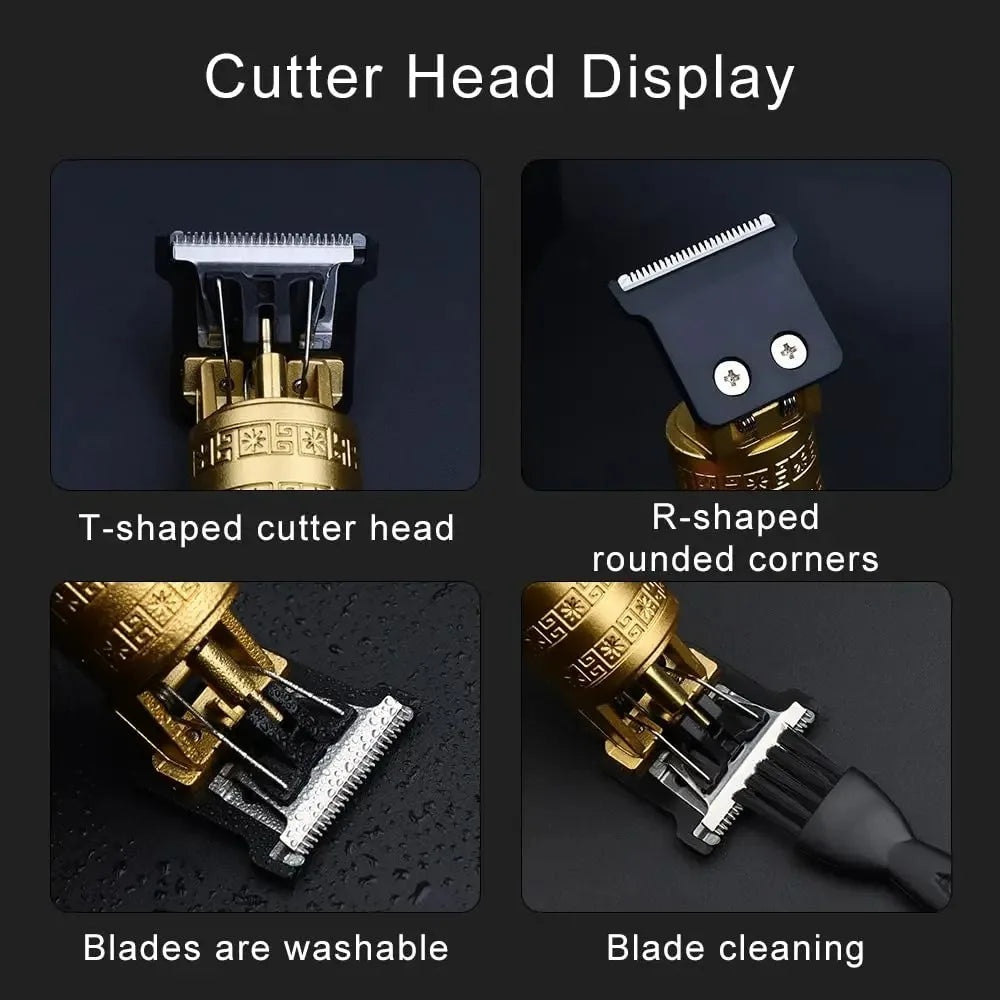 LuxuryGlow T9 USB Rechargeable Hair Clipper – Precision Beard & Hair Trimmer for Men