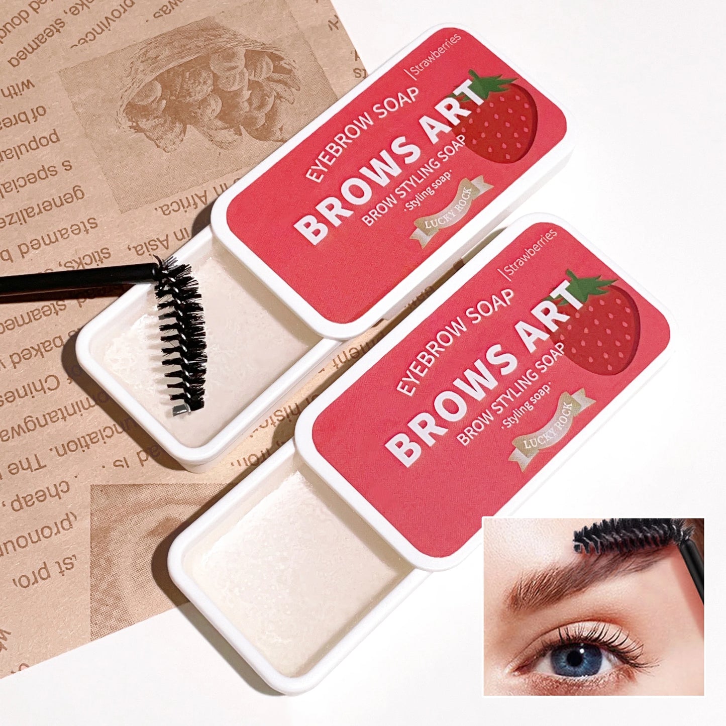 LuxuryGlow 4-Color Eyebrow Styling Wax – Waterproof, Natural Look & Long-Lasting Hold