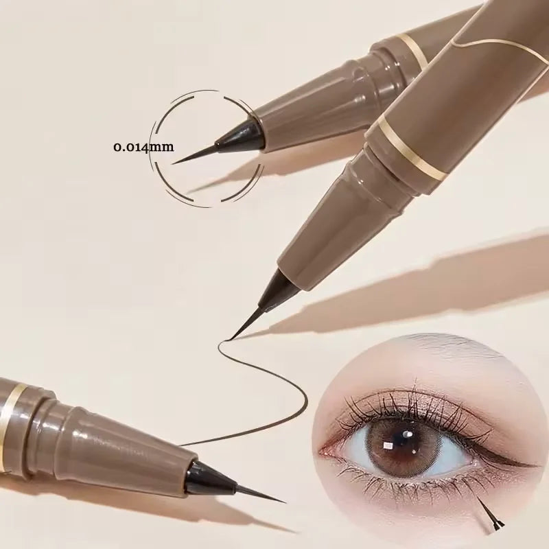 LuxuryGlow Waterproof Brown Liquid Eyeliner Pen – Long-Lasting, Smudge-Proof, Easy for Beginners