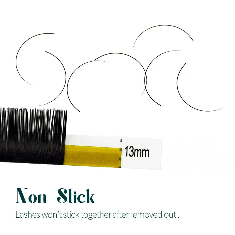 H&L Classic Faux Individual Eyelash Extensions – 20 Rows Soft Black Lashes C165