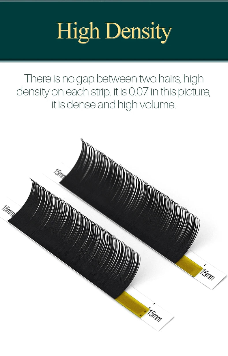 H&L Classic Faux Individual Eyelash Extensions – 20 Rows Soft Black Lashes C165