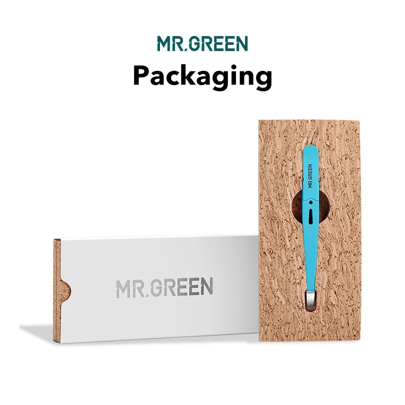 ملقط حواجب دقيق من MR.GREEN - طرف مائل من الفولاذ المقاوم للصدأ لإزالة الشعر والعناية به