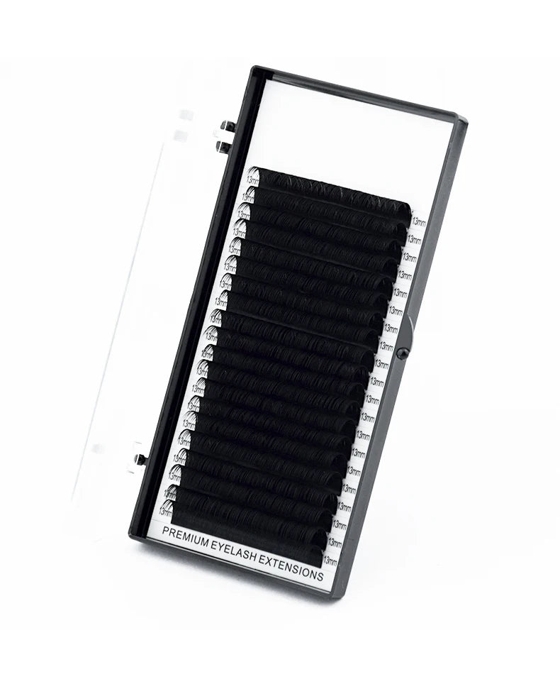 H&L Classic Faux Individual Eyelash Extensions – 20 Rows Soft Black Lashes C60